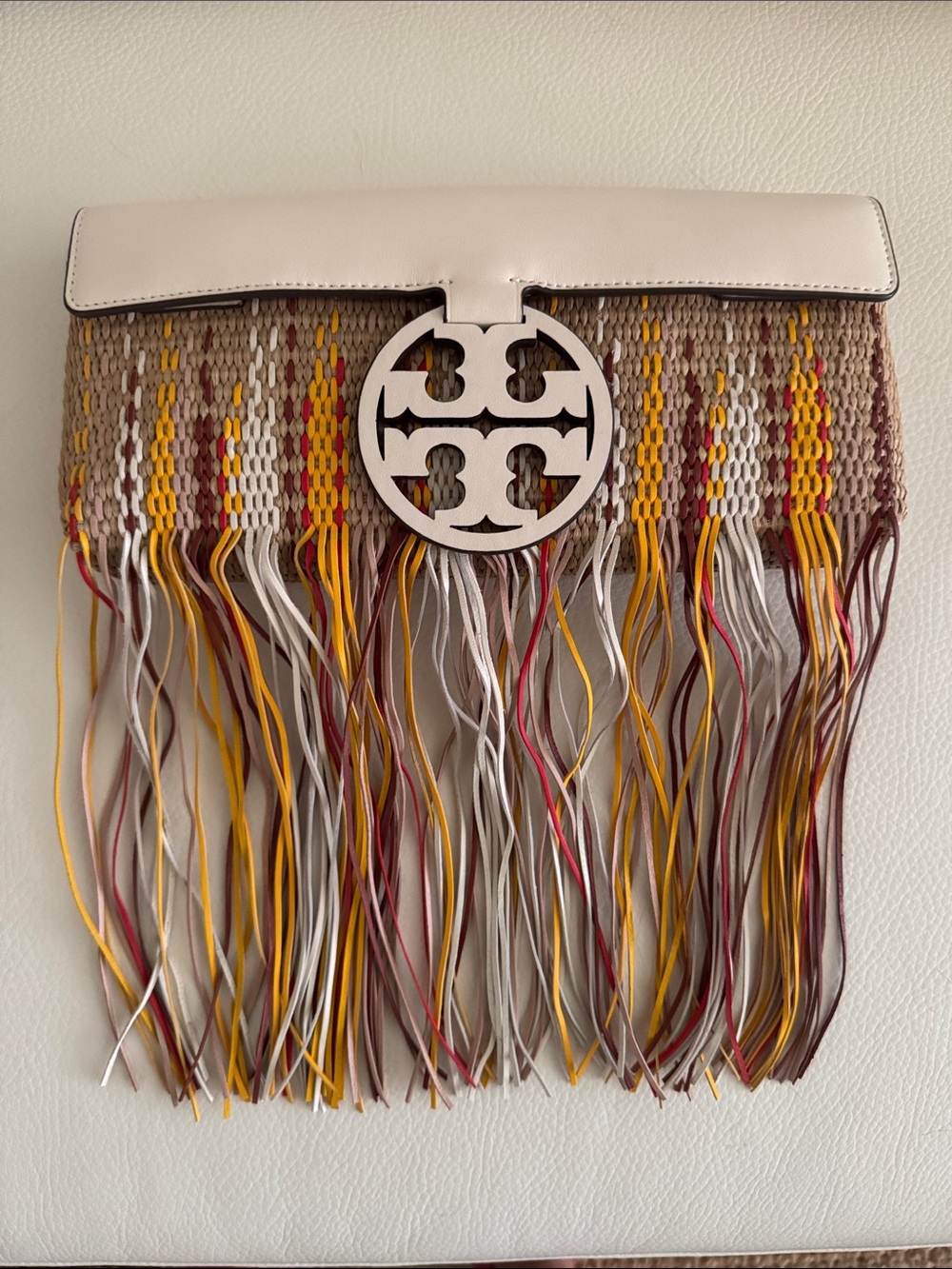 NWOT Tory Burch Fringe Envelope Bag